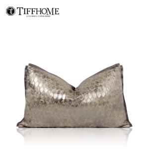 Tiff Home Luxe Designer Taille Oreiller Nouvelle Importation 50X30 Bio <span class=keywords><strong>Housse</strong></span> De <span class=keywords><strong>Coussin</strong></span> Texture Brillante Style Moderne Portable En Gros - Product Image 4