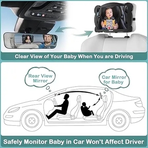 Espejo Retrovisor para Bebé en Asiento Orientado Hacia Atrás, Irrompible, Ajustable 360°, Visión Clara y Segura - Product Image 6
