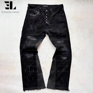 Pantalones cargo de lona de pato, sarga de algodón con lavado desgastado, holgados y rectos, tácticos, para trabajo y patinaje - Product Image 1