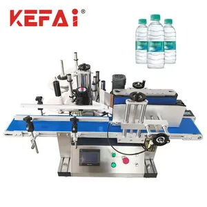 Kefai - Máquina automática de etiquetas para garrafas PET de mesa, frasco de vidro e garrafas, etiqueta autoadesiva para garrafas redondas