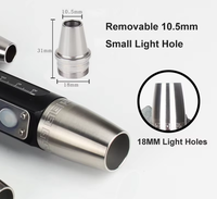 Lampe torche rechargeable UV LED à lumière violette pour l'identification des bijoux, en alliage d'aluminium et acier inoxydable, pour pierres précieuses et jade