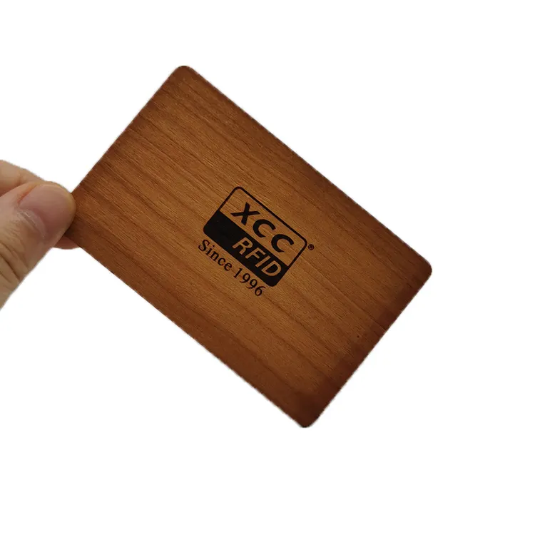 Free Sample Business Blank Card NFC NTAG 213 215 216 Bamboo Black Walnut Card