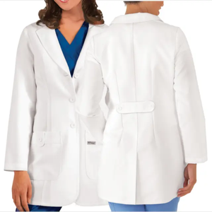 Camice da laboratorio in saia da donna bianco e resistente allo sbiancamento traspirante per donne <span class=keywords><strong>dentista</strong></span> - Product Image 6