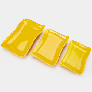 A5 Colorful Melamine <b>Plates</b> Irregular Shape BPA Free For Party Hotel Food Use - Product Image 4