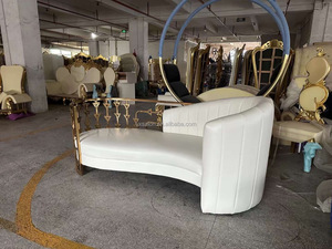 Lover posti divano divano per la decorazione della casa per il matrimonio soggiorno in acciaio inox prezzo all'ingrosso per alberghi - Product Image 4
