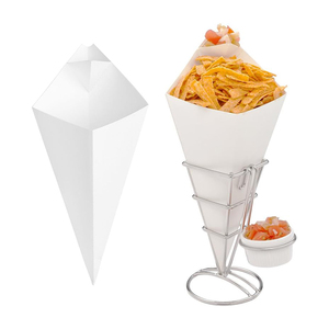 Dùng Một Lần Kraft Pháp Khoai Tây Chiên Giấy Thực Phẩm <span class=keywords><strong>Cone</strong></span>, Bán Buôn Giấy Pháp Khoai Tây Chiên Hộp Cho Thực Phẩm Crepe, Pháp Khoai Tây Chiên <span class=keywords><strong>Cone</strong></span> - Product Image 5