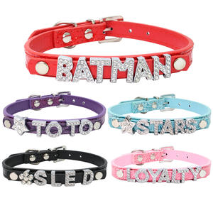 <span class=keywords><strong>Collar</strong></span> para mascotas KingHon, <span class=keywords><strong>collar</strong></span> de cuero rosa, rojo, Morado, negro, blanco y azul para S, suministros para mascotas pequeñas con tachuelas en forma de corazón - Product Image 1