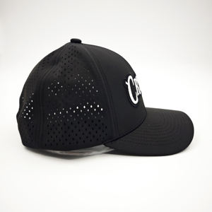 Casquettes Snapback de Luxe Hip Hop Unisexe Personnalisées en Gros à 6 Panneaux avec Logo Dobby Dot et Bord Plat, Perforées par Découpe Laser - Product Image 6