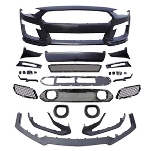 Parachoques Delantero Estilo GT500, Difusor Trasero, Faldones Laterales con Rejilla y Luz para <span class=keywords><strong>Ford</strong></span> <span class=keywords><strong>Mustang</strong></span> 2018-<span class=keywords><strong>2022</strong></span> - Product Image 1