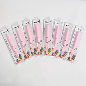 Pinceau à ongles en poils de Kolinsky taille 8 avec manche en cristal pour extension de poudre et nail art - Product Image 2