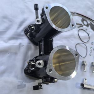 Corps de papillon FAJS NO T5 <span class=keywords><strong>40</strong></span>/42/45/48/50/55DCOE, remplace le <span class=keywords><strong>carburateur</strong></span> <span class=keywords><strong>WEBER</strong></span> <span class=keywords><strong>DCOE</strong></span> et le <span class=keywords><strong>carburateur</strong></span> DELLORTO DHLA, rail de carburant AN6 - Product Image 2