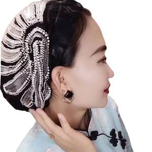 ขายส่งเครื่องประดับสีสันสดใสสวยงาม ผ้าคลุมศีรษะไนลอนสำหรับผู้หญิง ใช้ได้ทุกวัน ระบายอากาศได้ดี เป็นมิตรกับสิ่งแวดล้อม - Product Image 4