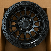 Jantes en stock 16x8 17x9 pouces ET0mm 6x139.7 Noir mat Jantes tout-terrain pour Toyota Tacoma RAM 1500 Chevy Silverado 1500