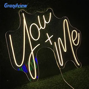 Insegna al Neon personalizzata per matrimonio romantico personalizzata in fabbrica e feste LED insegne al Neon per decorazioni per feste di nozze