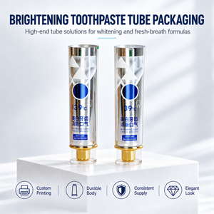 Tube de <span class=keywords><strong>dentifrice</strong></span> blanchissant au <span class=keywords><strong>charbon</strong></span> avec bouchon à vis aluminium-plastique noir, emballage spécial anti-pollution - Product Image 3