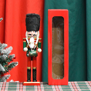 Wholesale New 30CM Nutcracker Puppet Tin Wooden Nutcracker Man Wooden Ornament