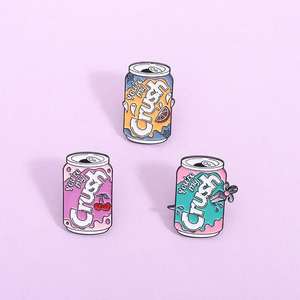 Broche de jugo <span class=keywords><strong>Crush</strong></span> de You're My, alfileres esmaltados, broches creativos de jugo de cereza y limón, solapa, mochila, insignias, joyerí<span class=keywords><strong>a</strong></span>, amantes, regalo para amigos - Product Image 2