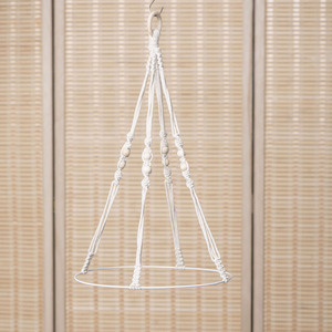 ตะกร้าตากสมุนไพรแบบถักมือ เชือกฝ้าย ตะขอแบบวงกลม เป็นมิตรกับสิ่งแวดล้อม - Product Image 3