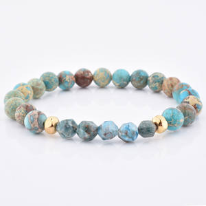 <span class=keywords><strong>Bracciale</strong></span> all'ingrosso con pietre preziose sfaccettate in argento e <span class=keywords><strong>giada</strong></span> <span class=keywords><strong>verde</strong></span> naturale - Product Image 6