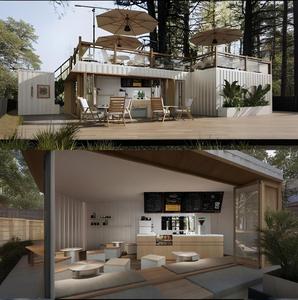 Spacieuses maisons conteneurs en acier de luxe pour villas Resorts Escapades rurales Construction rapide Scenic Salon Chambre Salle de bain - Product Image 1