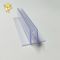 Fabricant personnalisé Présentoir au détail en plastique à montage frontal transparent Clip-on PVC Porte-billets Porte-affiche Étagère Talker Clip
