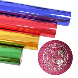 New product 0.64*120m hot stamping rolls paper leather glass ceramic wood heat transfer film
