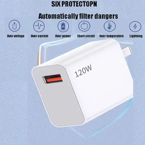 Chargeur USB super rapide 120W 67W avec câble 6A, chargeur mural rapide, adaptateur secteur pour Xiaomi - Product Image 2