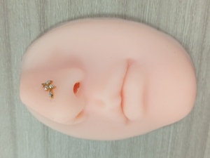Оптовая продажа: силиконовая 3D-модель лица (нос, рот) для отработки микроблейдинга, реалистичная модель губ для тренировок по макияжу - Product Image 3