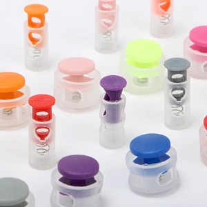 Đầy Màu sắc nhựa đôi lỗ lợn mũi hình dạng dây Stopper dây rút Mũ may mặc dây cuối khóa - Product Image 5