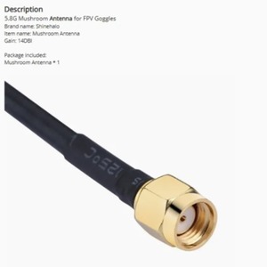 Gran Oferta al por Mayor: Antena FPV Tipo Hongo de Alta Ganancia 14dBi 5.8GHz, Amplificador de Señal de Largo Alcance para Gafas FPV y Drones de Carreras, Pieza de Repuesto - Product Image 5