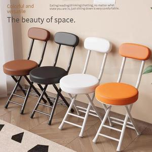 Sedia Pieghevole in Metallo con Seduta in PU dal Design Moderno, con Cuscino Spesso, per Interni ed Esterni, Arredamento per <span class=keywords><strong>Soggiorno</strong></span> - Product Image 3
