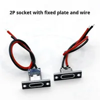 Connecteur de charge rapide USB EZON Type-C femelle avec plaque de fixation pour câble, idéal pour la modification et la réparation de petits appareils DIY, 2P 20V