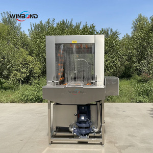 Lavadora de Cestas Comercial de Acero Inoxidable 304 Trifásica 380V - Extractor Totalmente Automático con Limpieza de Alta Presión - Product Image 4