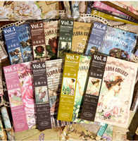 Livre d'autocollants décoratifs Yan Ji Retro Vintage Flora Collect