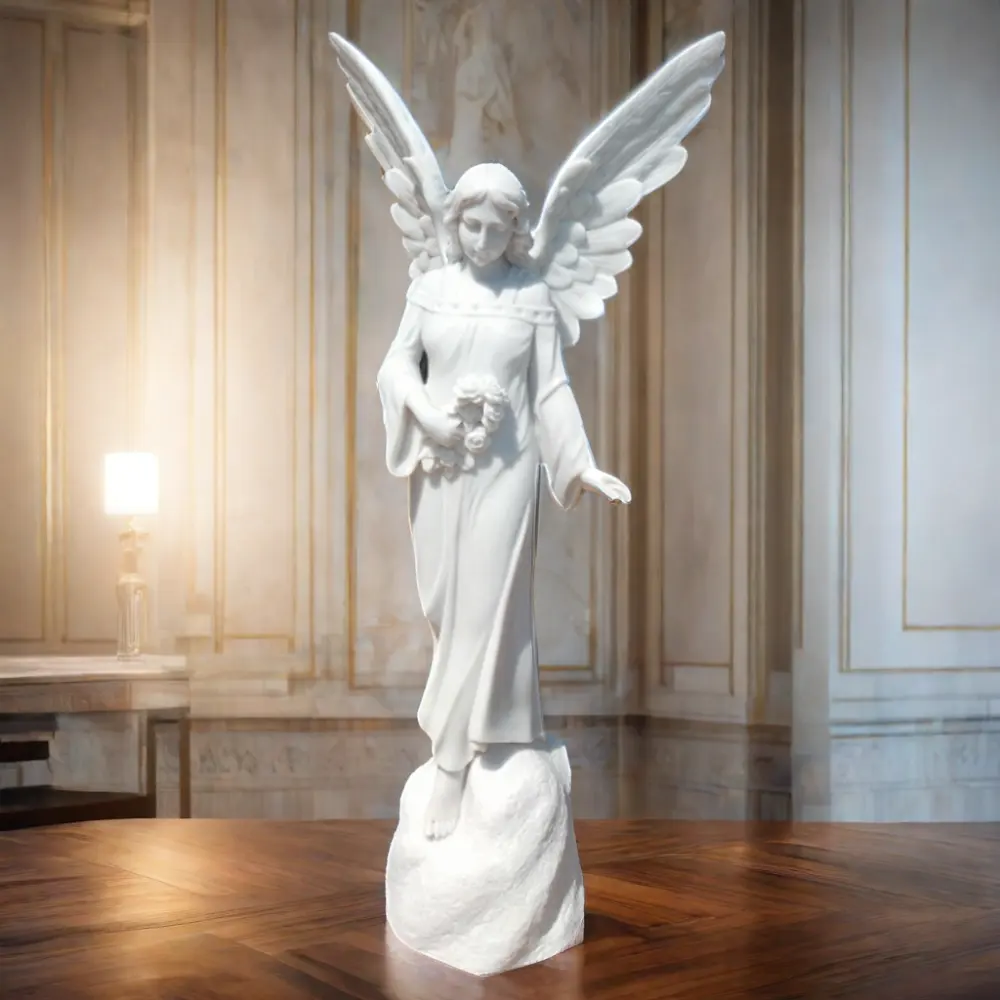 El oyma yaşam boyutu doğal beyaz mermer heykel Lady heykeli batı şekil