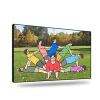 Monitor de Video Wall de Bisel Estrecho 1080p, Pantalla Táctil LCD de 46 Pulgadas, Gráficos con Pantalla Táctil Capacitiva de 10 Puntos, IP65 para Centros Comerciales