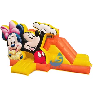 Cortile Mickey buttafuori nuovo stile piccolo topo castello gonfiabile con scivolo per bambini