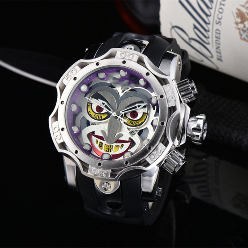 Silver with white face