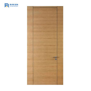 अमेरिकी अखरोट इंटीरियर प्रीचुंग दरवाजा प्रमाणित आधुनिक ज्यामिति फ्लश डिजाइन वाटरप्रूफ डिजाइन वाटरप्रूफ बेडरूम के लिए पहले से - Product Image 4
