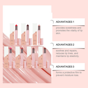 <span class=keywords><strong>Baume</strong></span> à lèvres hydratant de luxe, imperméable, en stick, marque privée, longue tenue, rose naturel, hydratant, végan, logo personnalisé - Product Image 2