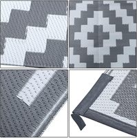 Maßgefertigter Muster/Größen-Auswahl Terrassen-Außenteppich UV-Beständige Recycelte Kunststoffmatte PP-Material Garten-Terrassenteppich