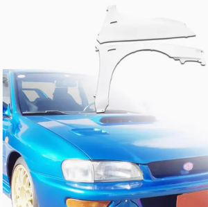 Parachoques Delantero de Fibra de Vidrio de Alta Calidad con Recortes para Escape para Impreza GC8 2dr Coupe LS <span class=keywords><strong>WRC</strong></span> 98 Wide Clip-On - Product Image 3