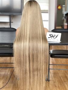 วิกผมเงางาม13*4สีแบบมีลูกไม้ด้านหน้าโปร่งแสงระดับ HD วิกผมสี5.0ฟอกขาว - Product Image 6