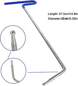 Kit di Barre per Rimozione Ammaccature Senza Vernice LadyRosian, 18 Pezzi con Teste Sostituibili in Metallo e Gomma per <span class=keywords><strong>Riparazione</strong></span> Danni da Grandine alla Carrozzeria <span class=keywords><strong>Auto</strong></span> - Product Image 2
