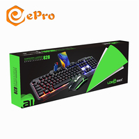 Clavier et souris mécaniques rétroéclairés Epro LDK Ai 828 2024, 104 touches pour iPad, Xbox, PS5, ordinateur, 2024