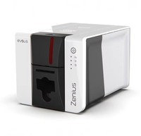Printer Kartu Plastik PVC Satu Sisi Evolis Zenius 2 300dpi Baru Original, Direct-to-card Dye-sublimation/resin Thermal Transfer