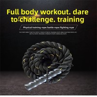 Cuerda de Batalla Yueda de Poliéster, 25/38/50 mm de Diámetro, 9/12/15 m de Longitud, Fabricantes de Yangzhou, Venta al por Mayor, Entrenamiento Físico