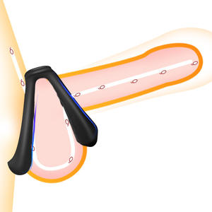 Herbruikbare zachte siliconen penisring seksspeeltje vertraagde ejaculatie penisvergroting voor mannen homoseksuele erectie voor de penis - Product Image 1