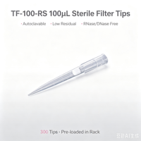 Embouts de pipette universels longs de 100 µL, stériles, transparents, de qualité médicale, en PP, consommables de laboratoire