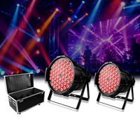 Projecteur LED professionnel 54x3W RGB 3-en-1 DMX512 pour scène, lumière de lavage IP20 RGBWAUV B22 E27 pour concert, discothèque, DJ, mariage, club, fête